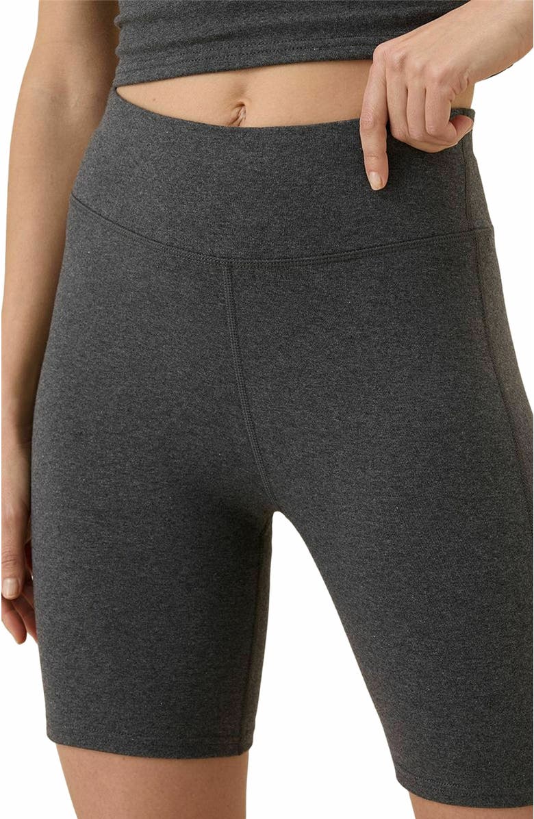 Pact On The Go-To Bike Short Made with Organic Cotton, Alternate, color, Charcoal Heather