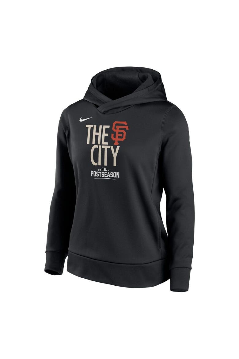 Women's Nike Black San Francisco Giants Postseason Dugout Pullover Hoodie, Alternate, color, Black