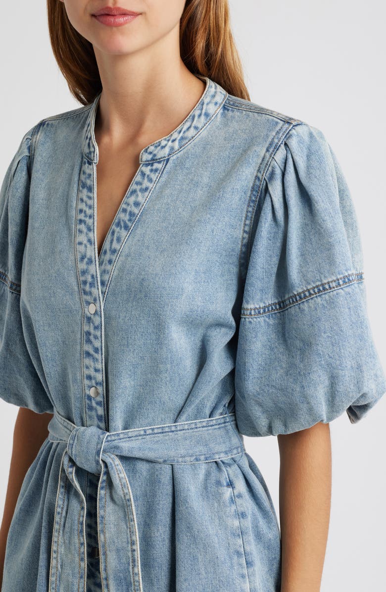 Rails Kingsley Denim Snap-Up Dress, Alternate, color, 