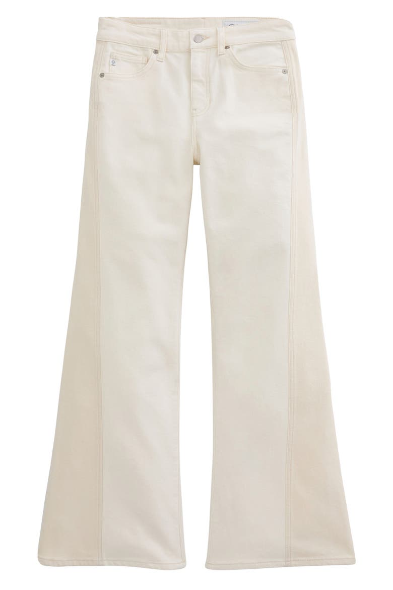 Saige High Waist Wide Leg Jeans, Alternate, color, POWDER/ECRU
