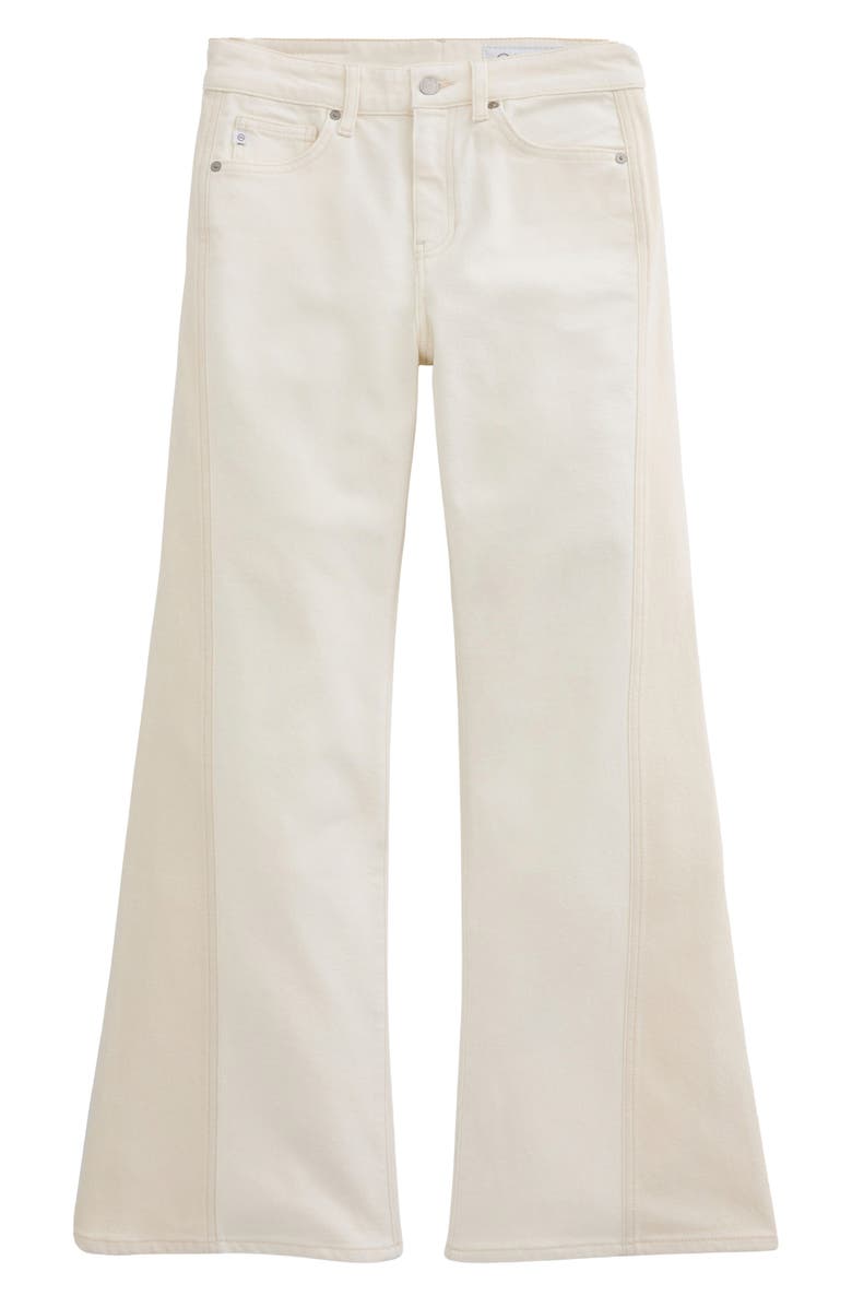 AG Saige High Waist Wide Leg Jeans, Alternate, color, Powder/Ecru