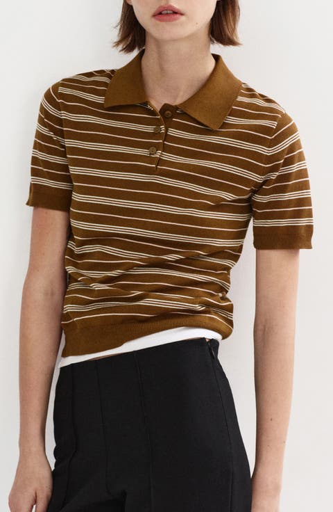 Stripe Polo Sweater