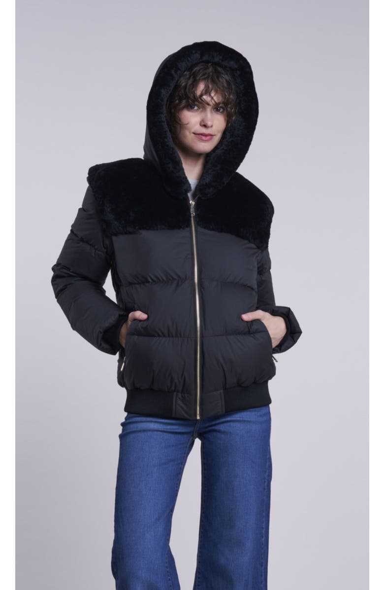 Blue Duck Down Jacket, Main, color, Black
