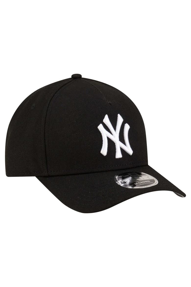 Men's New Era  Black New York Yankees Player Replica 9FORTY Adjustable Hat, Alternate, color, Black