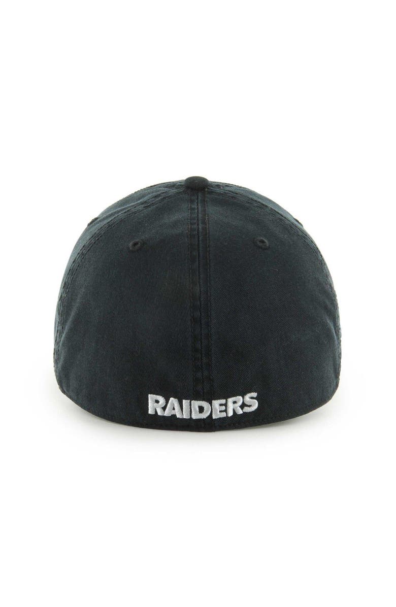 '47 Men's '47 Black Las Vegas Raiders Sure Shot Franchise Fitted Hat, Alternate, color, Black