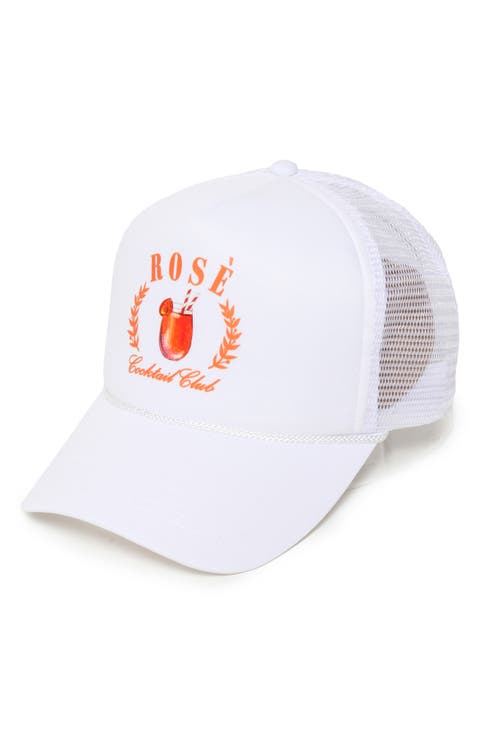 Rose Cocktail Club Trucker Cap