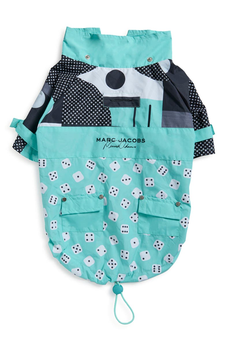 maxbone x Marc Jacobs Talon Water Repellent Dog Raincoat, Alternate, color, 
