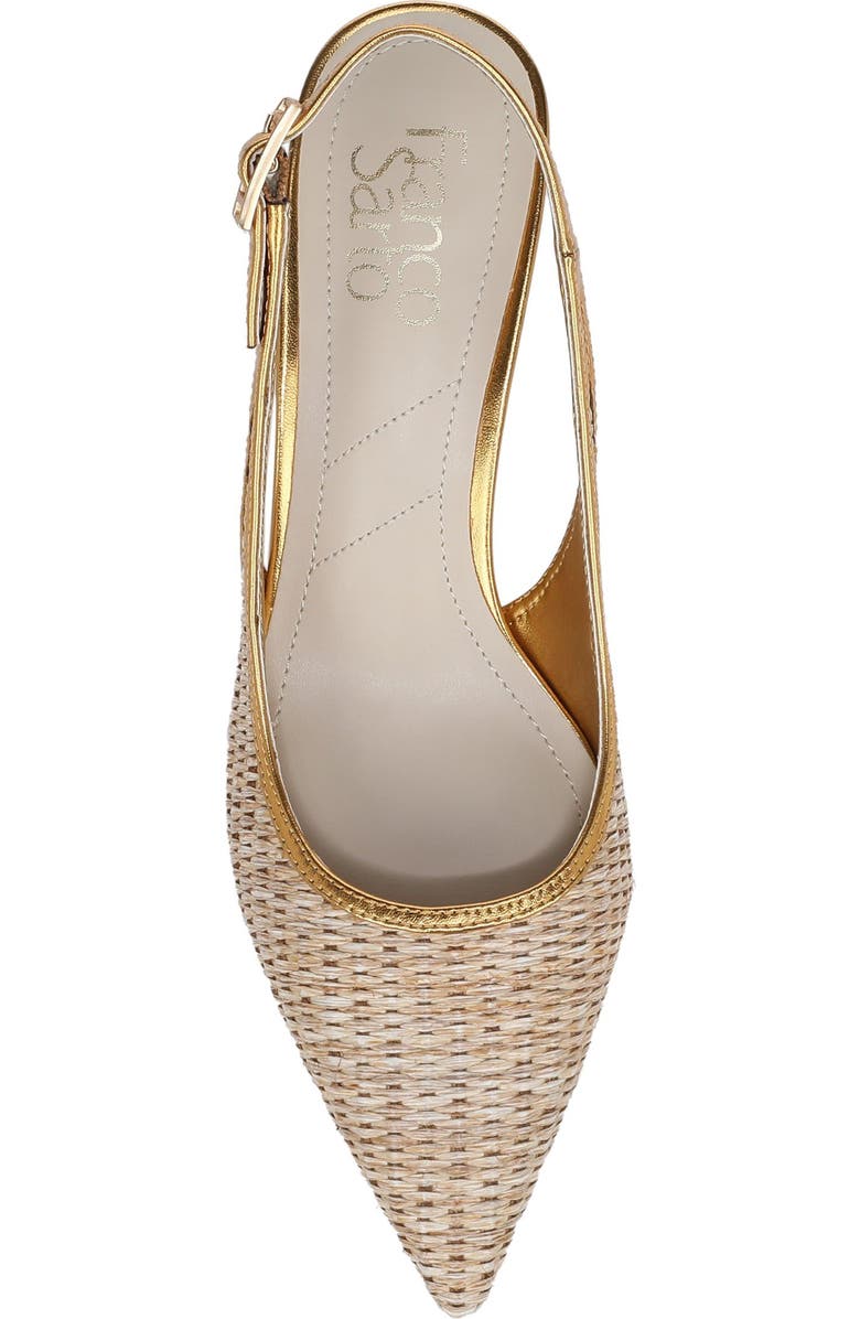 Franco Sarto Kate 3 Slingback Pointed Toe Pump, Alternate, color, Beige