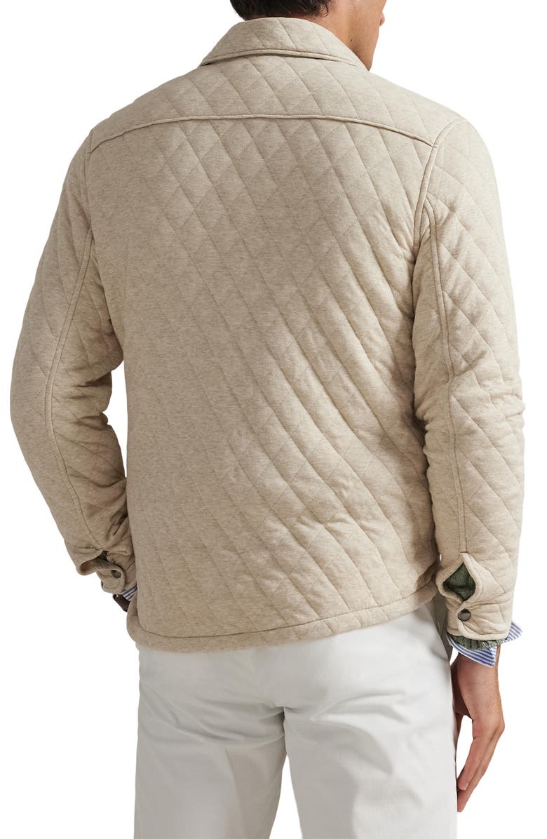 Polo Ralph Lauren Quilted Jersey Overshirt, Alternate, color, Expedition Dune Heather