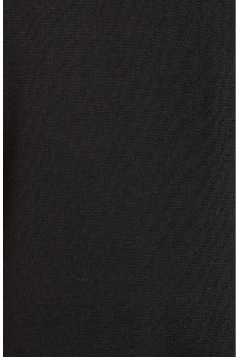 Sleeveless Turtleneck Matte Crepe Top, Alternate, color, BLACK