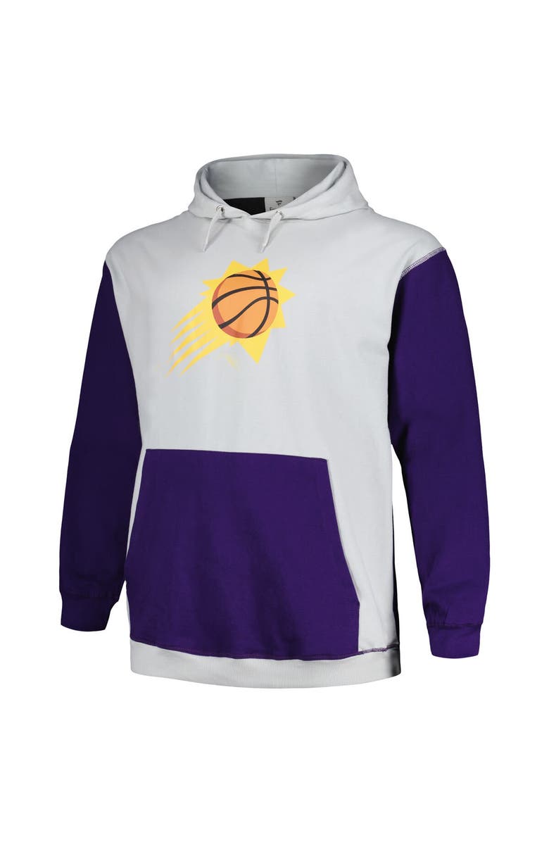 FANATICS Men's Fanatics Purple/Silver Phoenix Suns Big & Tall Primary Arctic Pullover Hoodie, Alternate, color, Purple