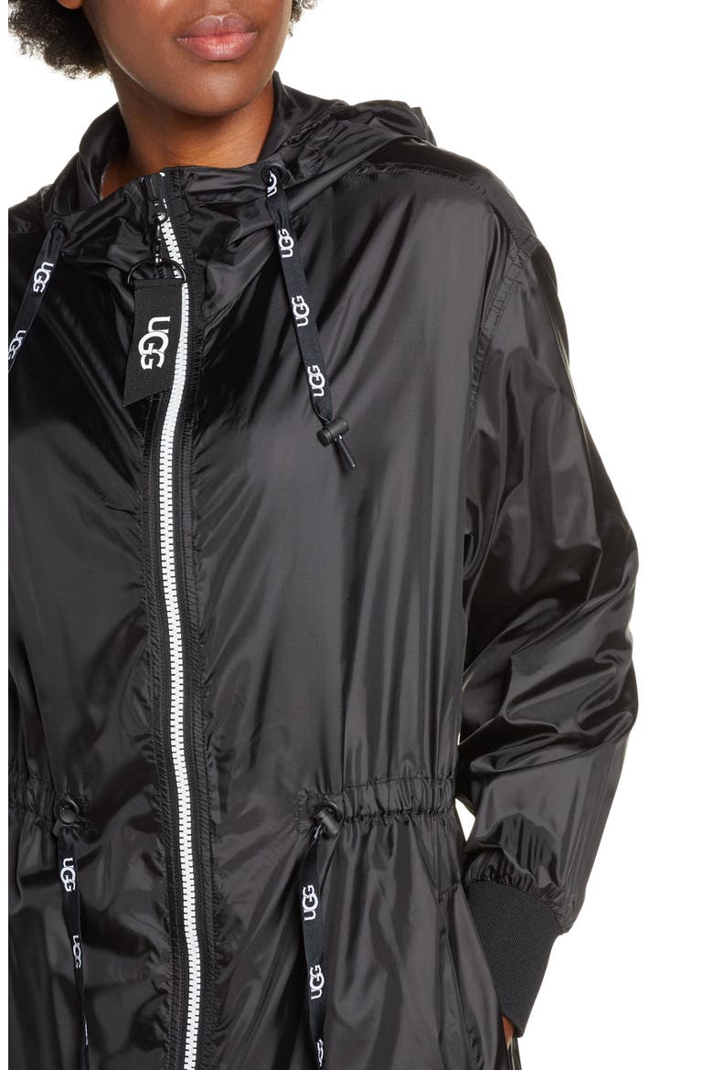 Brittany Hooded Water Resistant Parka, Alternate, color, BLACK