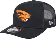 New Era Men's New Era Black Oregon State Beavers Primary 9SEVENTY Trucker Stretch-Snap Hat