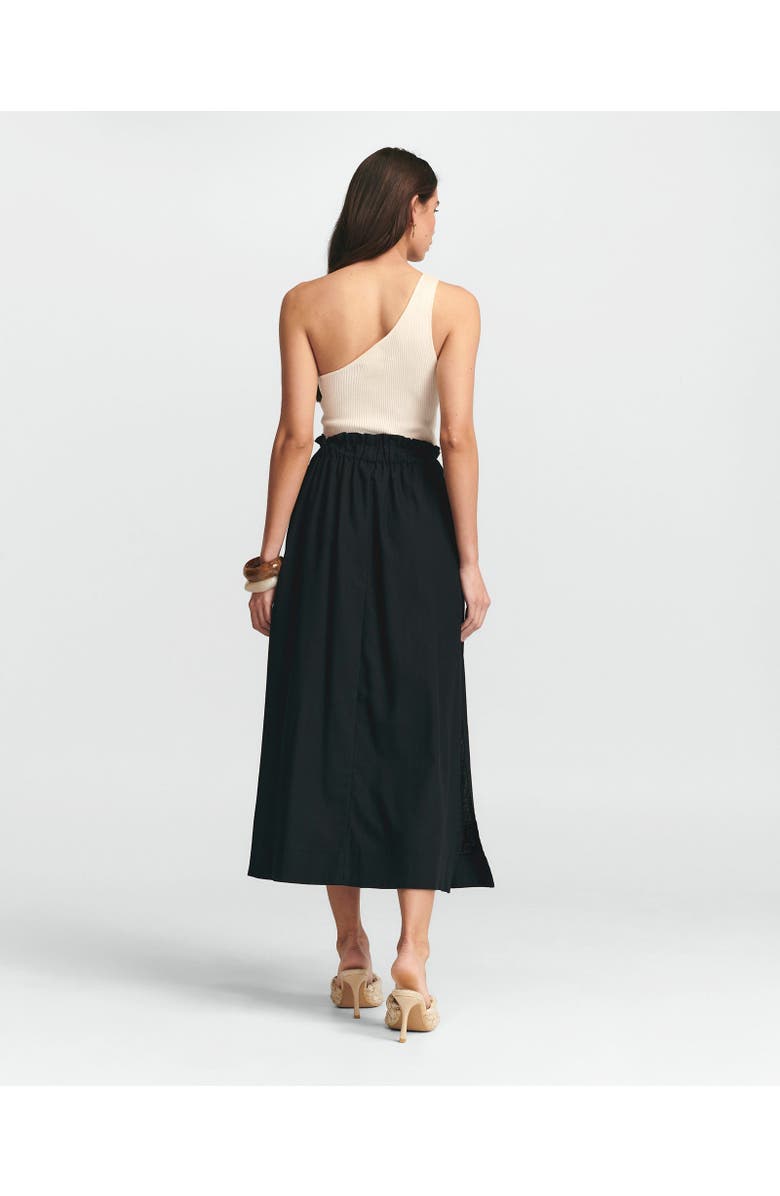ST MRLO Meli Linen Skirt, Alternate, color, Washed Black