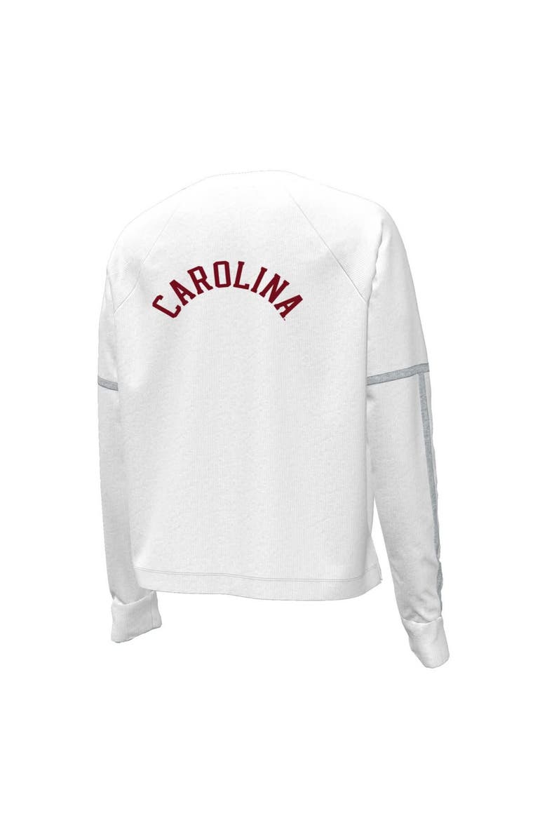 Under Armour Women's Under Armour White South Carolina Gamecocks Gameday Double Knit Pullover Sweatshirt, Alternate, color, White