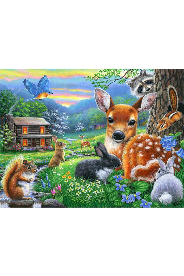 Spring at the Cabin 500 piece Jigsaw Puzzle for Adults, Alternate, color, Multicolor