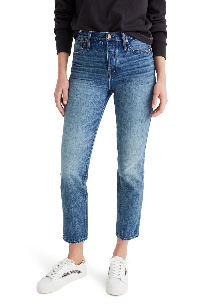 Madewell Rigid Stovepipe Jeans, Main, color, 