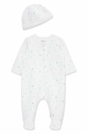 Organic Cotton Quilted Footie & Hat Set