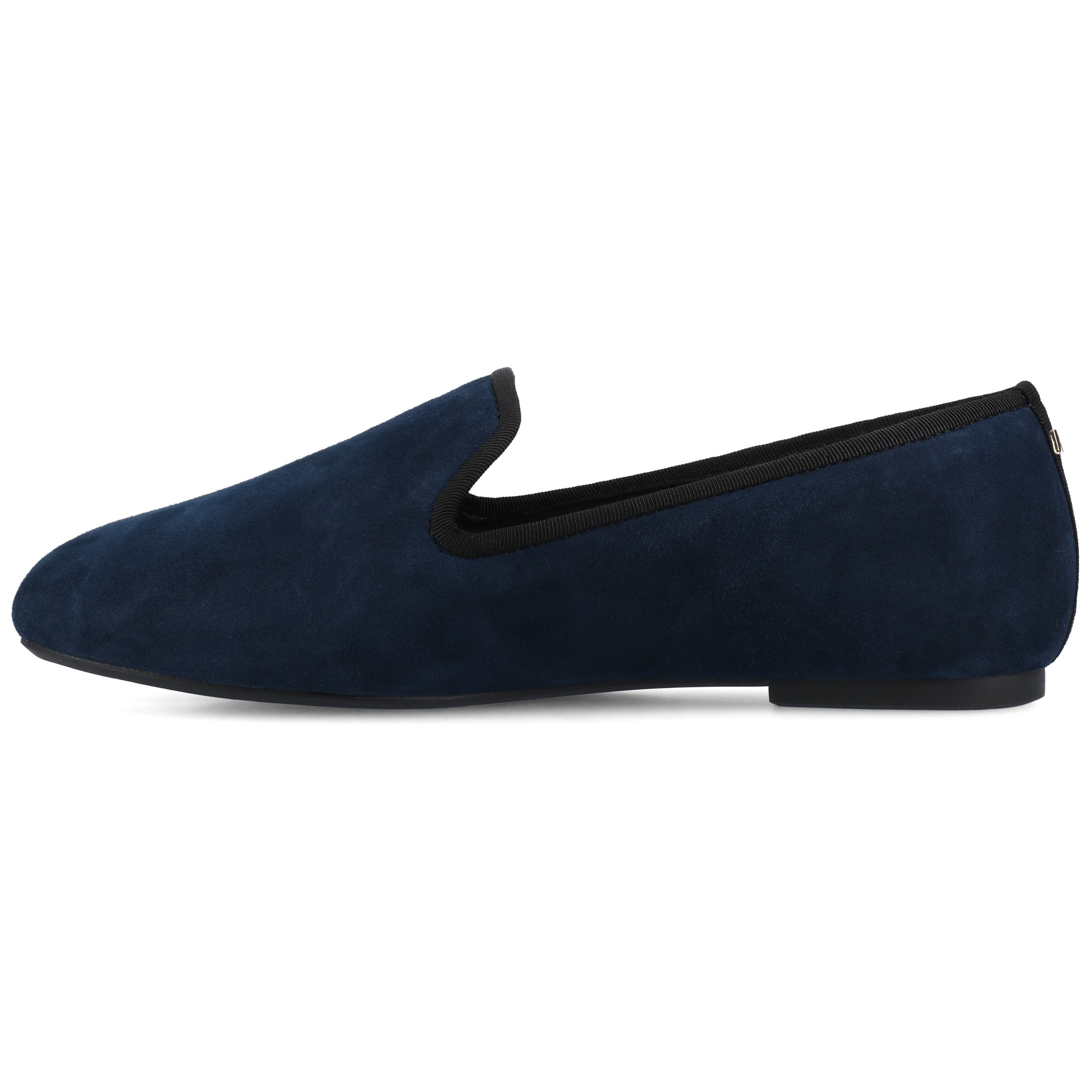 Starling Suede Flat, Alternate, color, Navy Suede