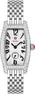MICHELE Special Edition Diamond Coquette Stainless Steel Watch