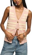 Lucky Brand Stripe Sweater Vest