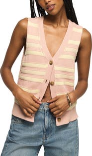 Lucky Brand Stripe Sweater Vest