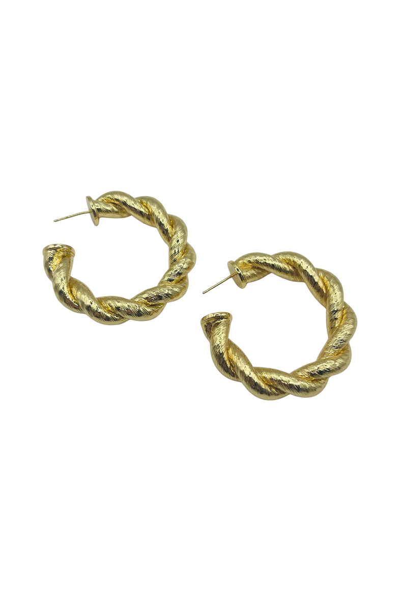 Hot Girl Hoop, Main, color, Gold