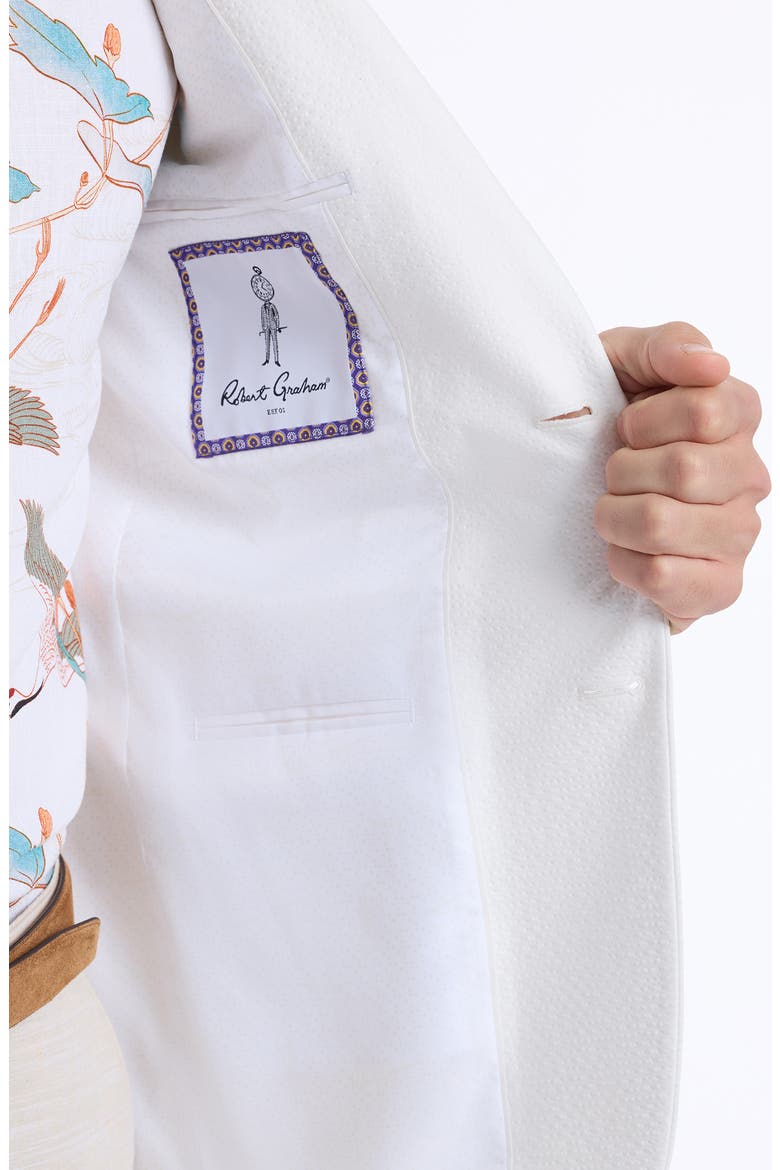 Harston Tailored Fit White Seersucker Sport Coat, Alternate, color, WHITE