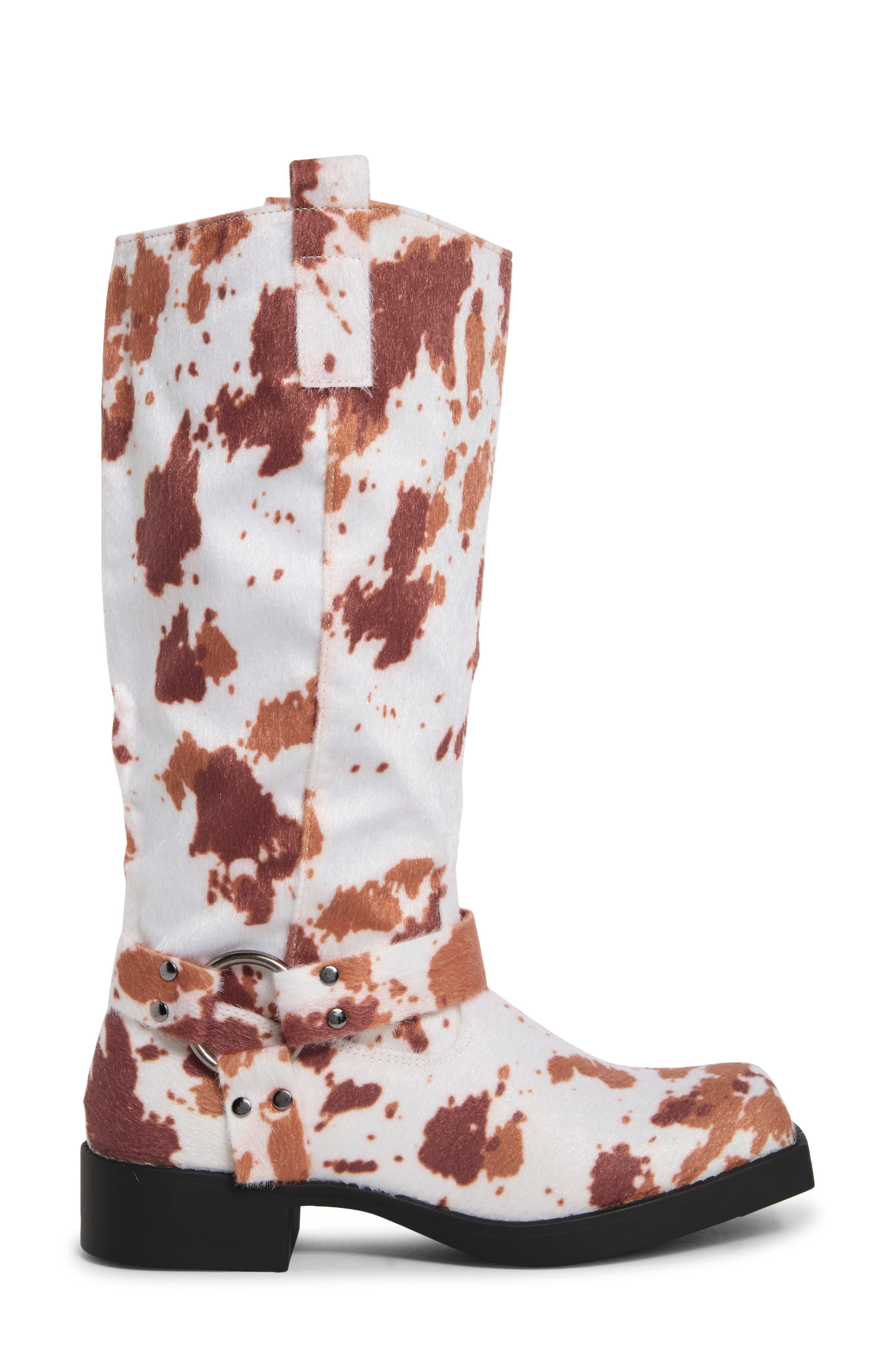 Wrecked Western Knee High Boot, Alternate, color, ANIMAL