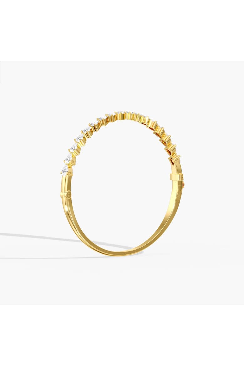 East West Pear Lab Diamond Bangle in 14K, Alternate, color, Yellow Gold