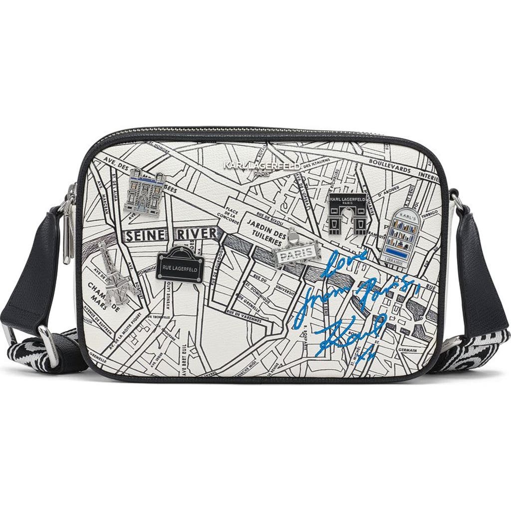 Karl Lagerfeld Paris Maybelle Crossbody In True White Multi
