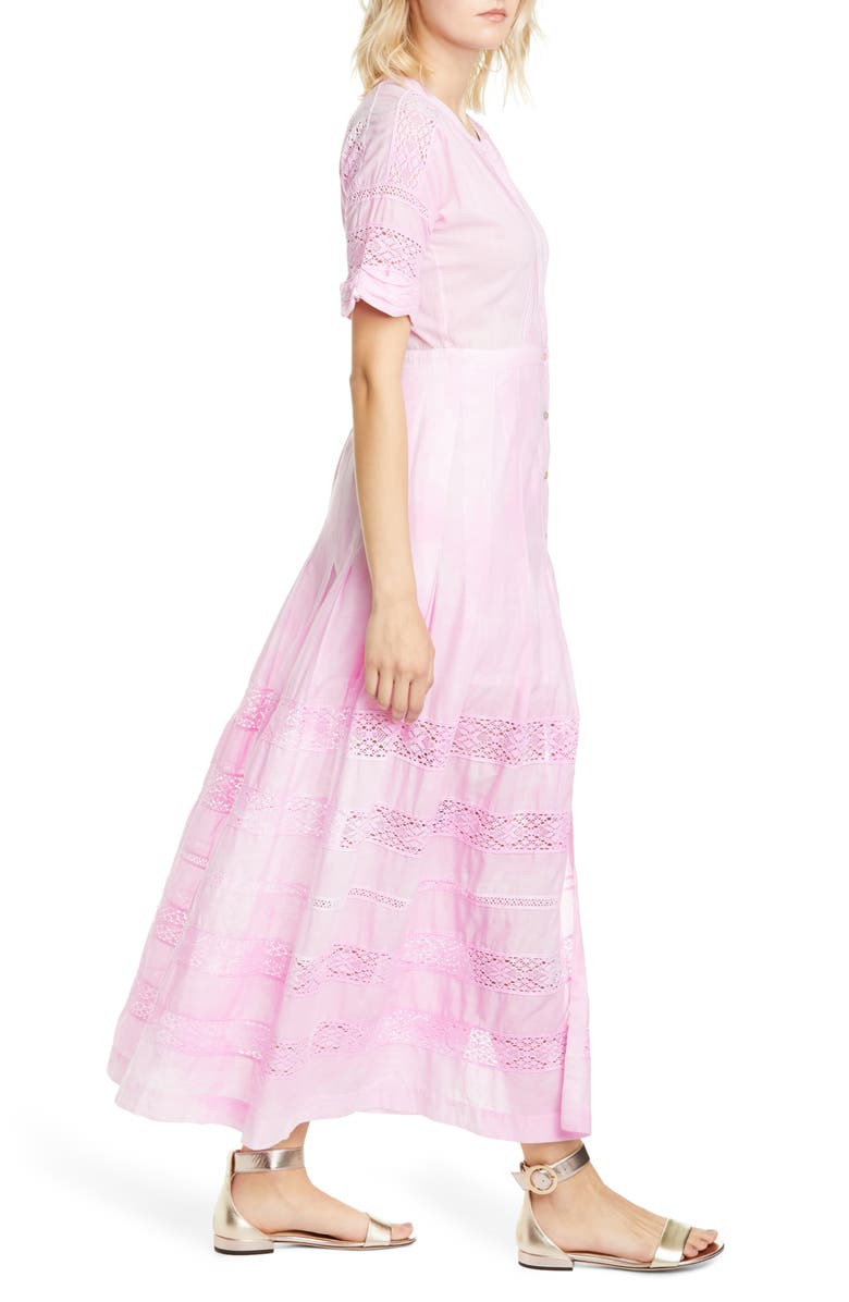 LoveShackFancy Edie Midi Shirtdress, Alternate, color,