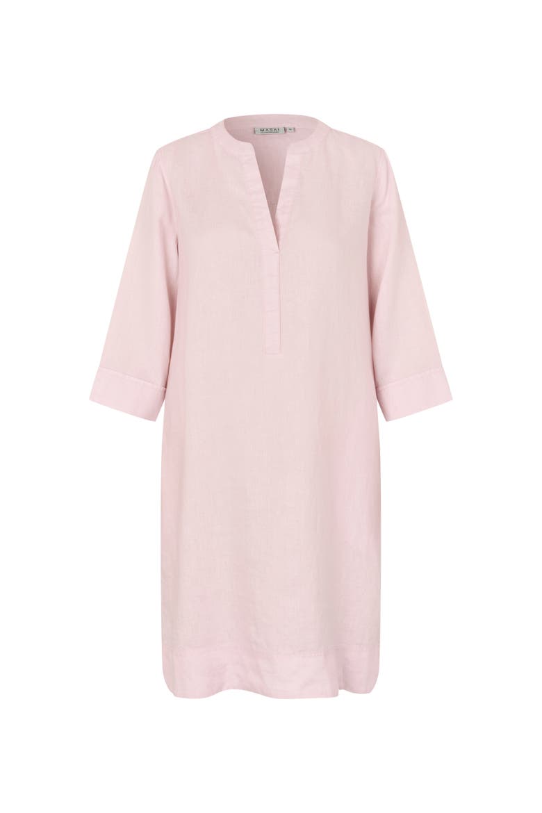 MaNokolo Linen Tunic Dress, Alternate, color, Primrose