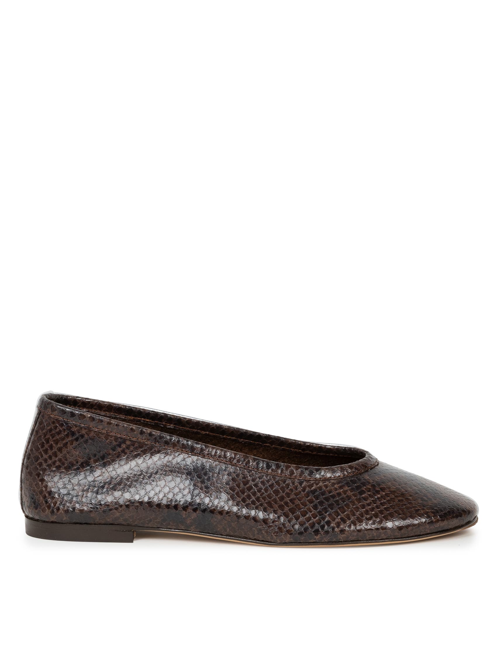 Ninon Ballet Flats, Main, color, Cobra Brown