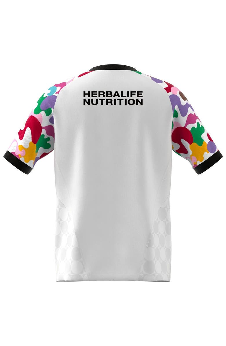 adidas Youth adidas  White LA Galaxy 2023 Pride Pre-Match Top, Alternate, color, 