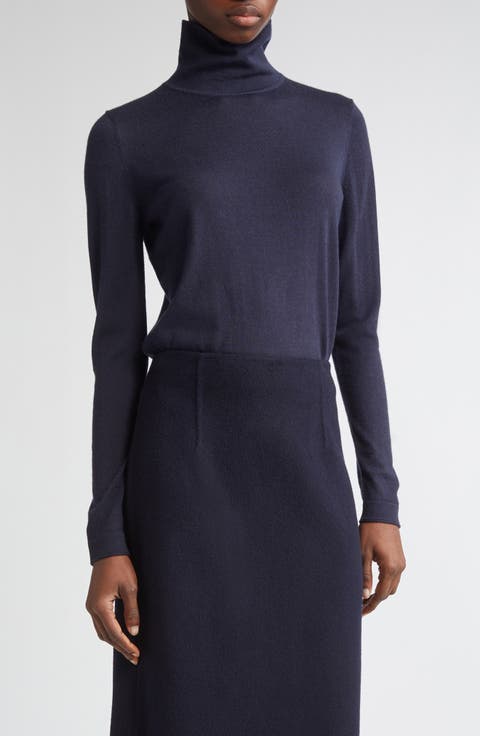 Fine Gauge Cashmere Turtleneck Sweater