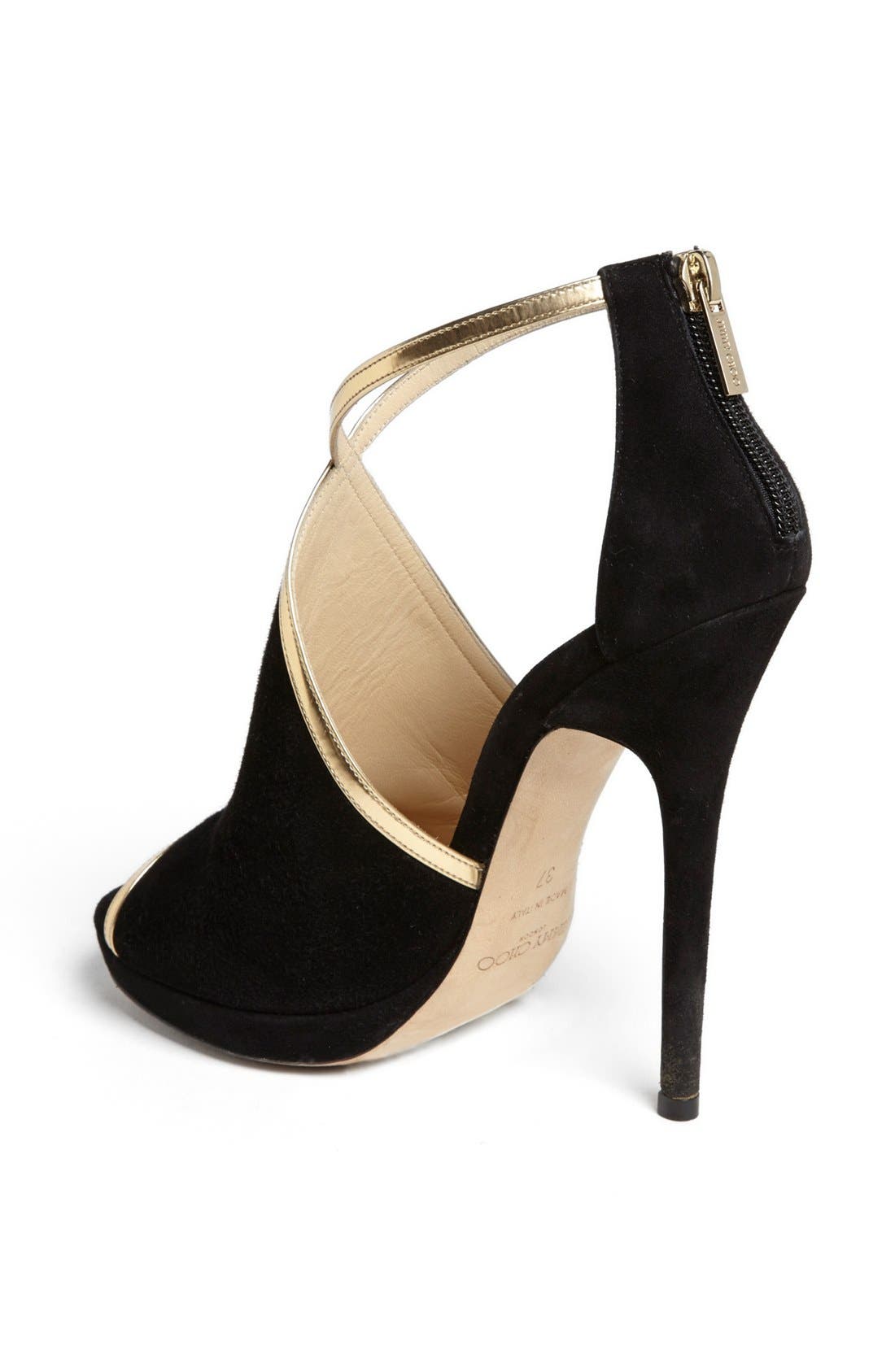 'Fey' Bootie, Alternate, color, BLACK/ GOLD
