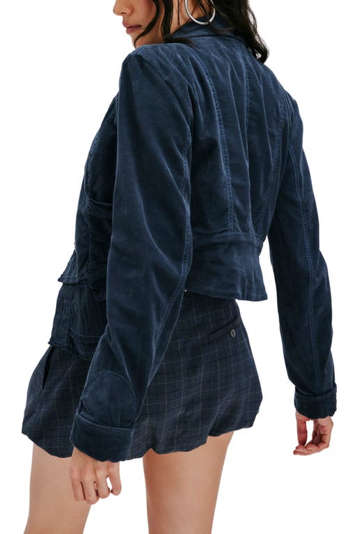 Shop Free People Orly Corduroy Blazer & Vest In Big Dipper