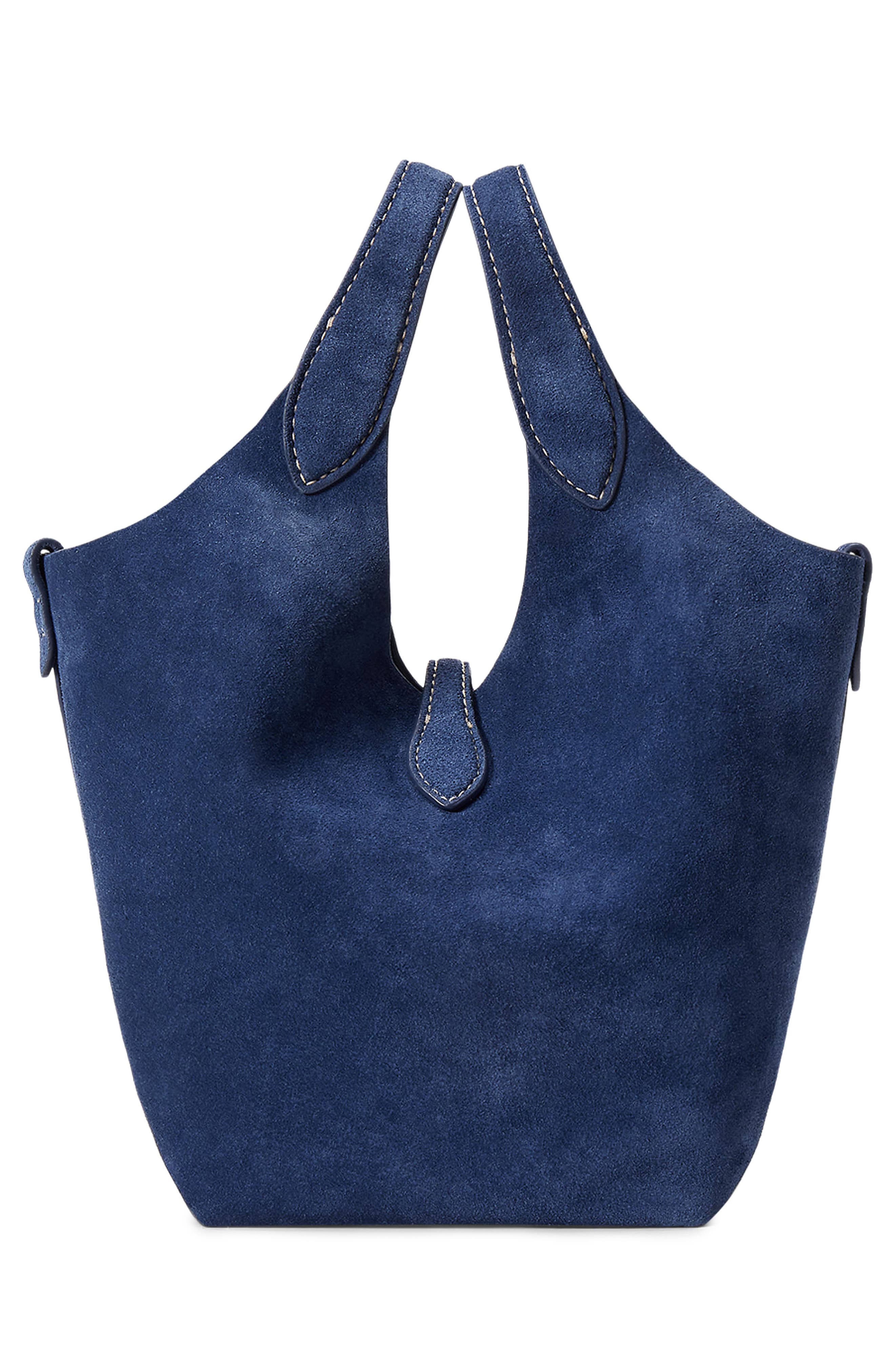 Polo Ralph Lauren Small Polo Play Suede Crossbody Tote, Alternate, color, 