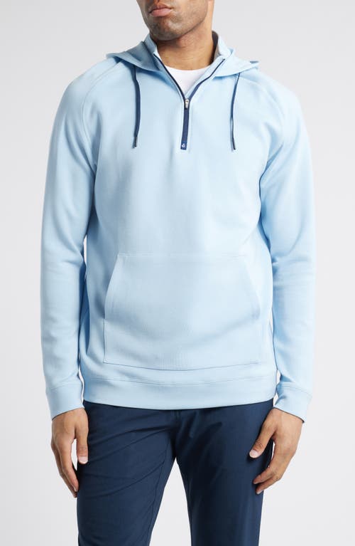 Swannies Jonathan Quarter Zip Golf Hoodie In Sky