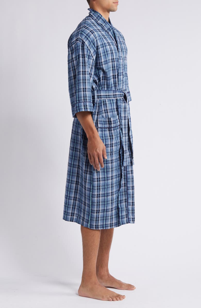 Majestic International Sun Daze Plaid Robe, Alternate, color,