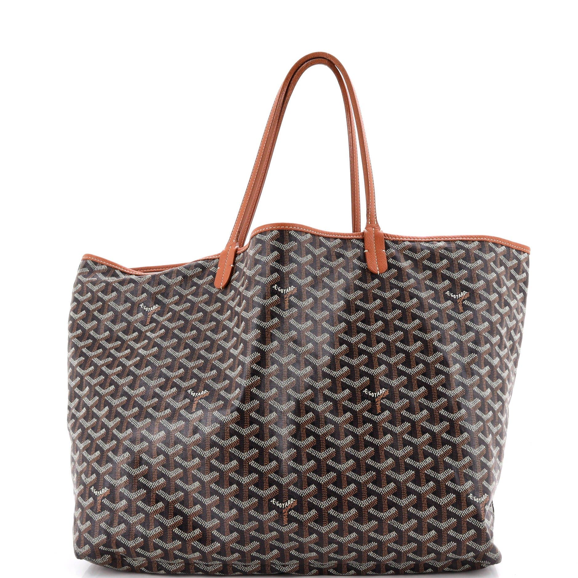 Saint Louis Tote Coated Canvas GM, Main, color, Brown