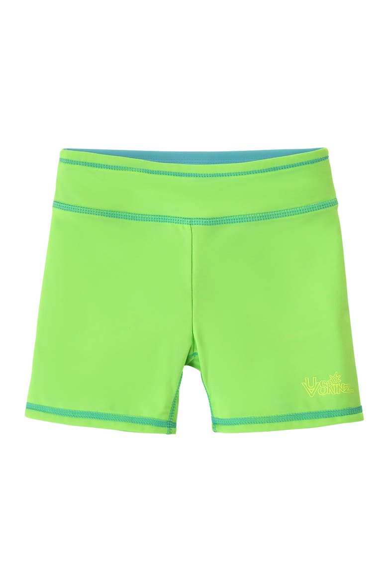 Reversible Active Swim Shorts, Alternate, color, Neon Sky/Neon Green