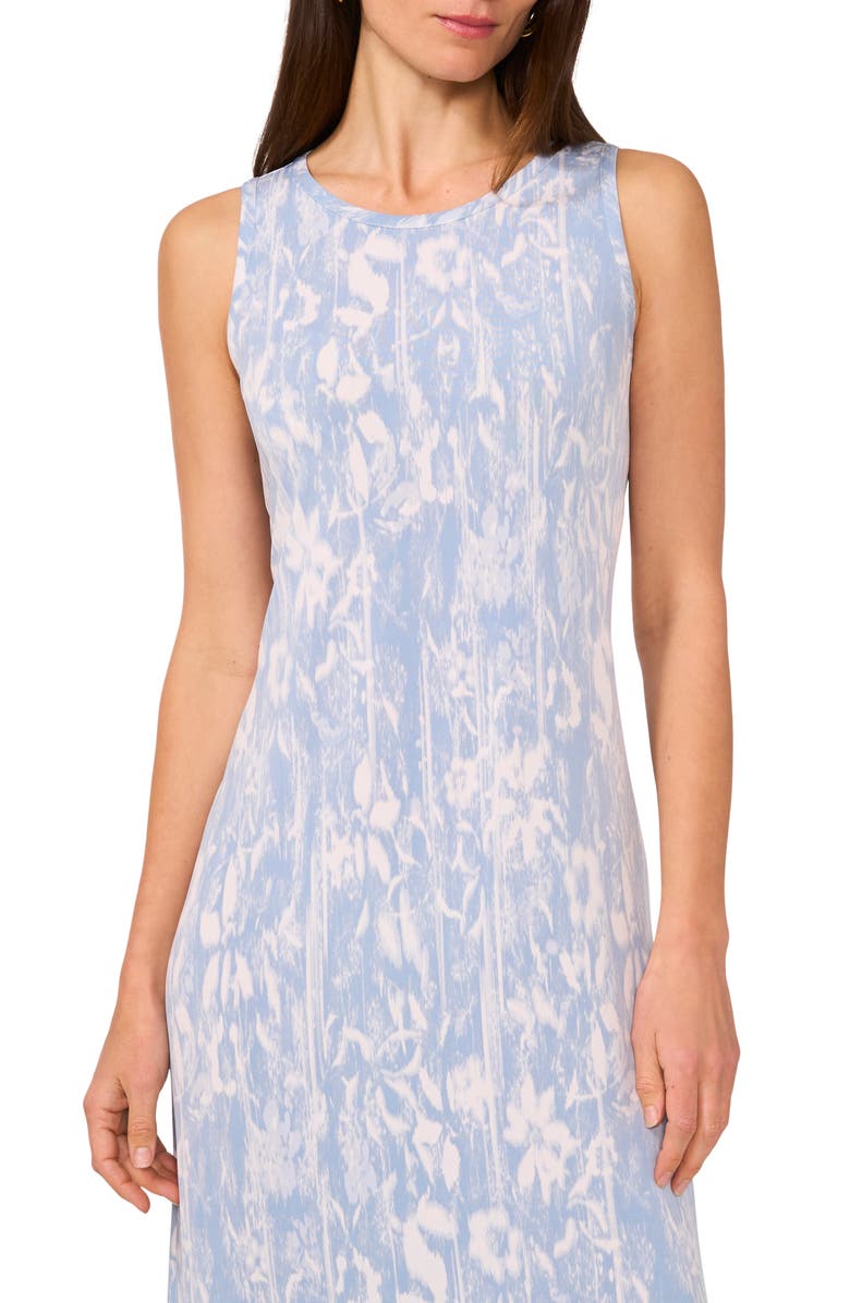 Vince Camuto Muted Floral Print Sleeveless Maxi Dress, Alternate, color, 