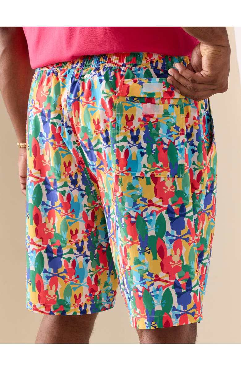 Psycho Bunny Big & Tall Tanner Swim Trunks, Alternate, color, Multi