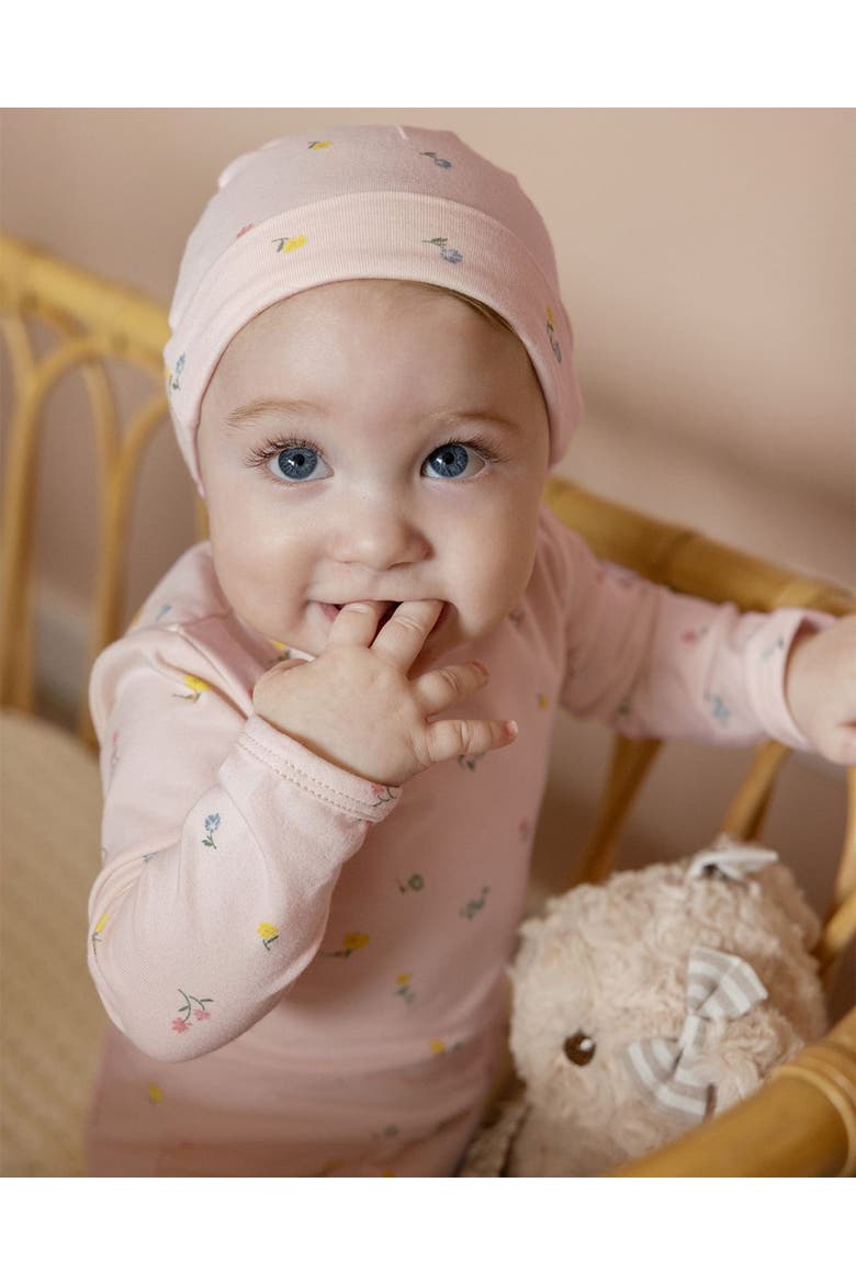 3 Piece Baby Girls Cotton Rich Footie Set, Alternate, color, Blush