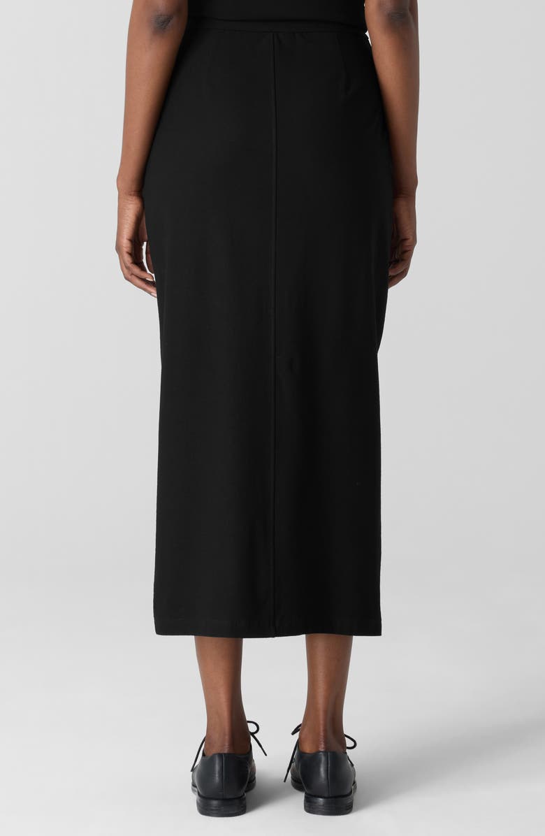 Eileen Fisher Front Slit Maxi Skirt, Alternate, color, Black