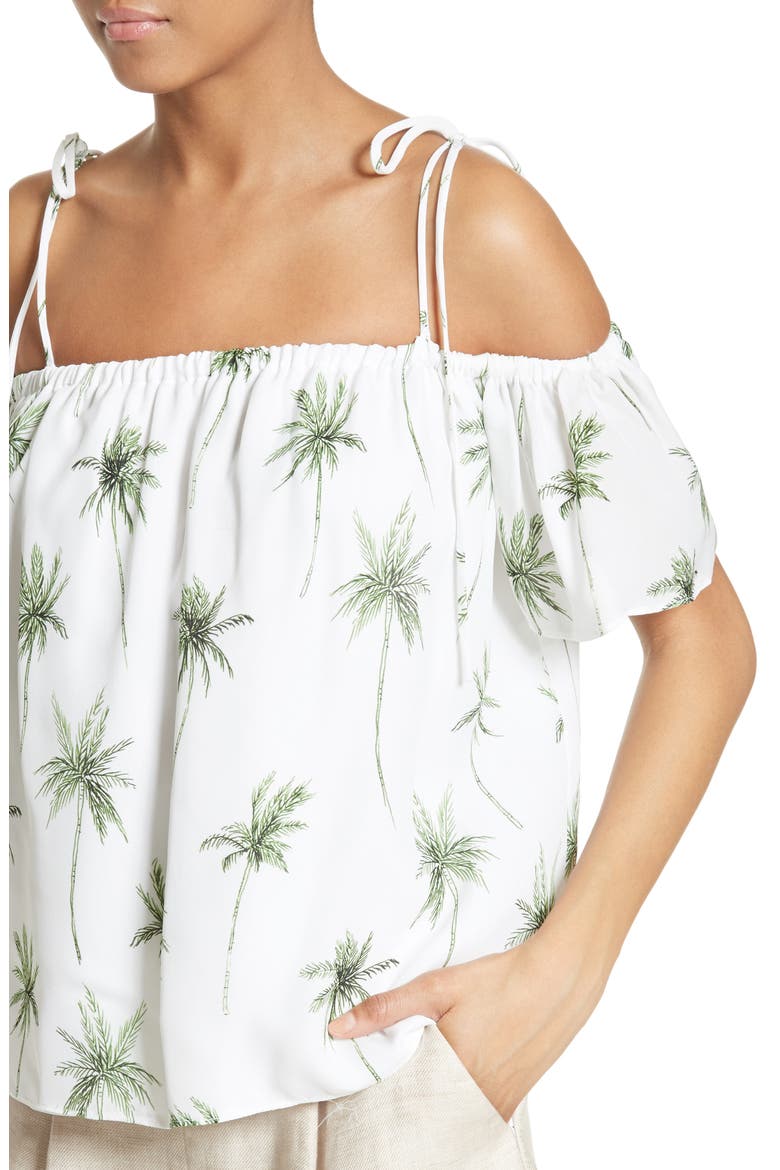 Eden Palm Tree Print Top, Alternate, color, MULTI