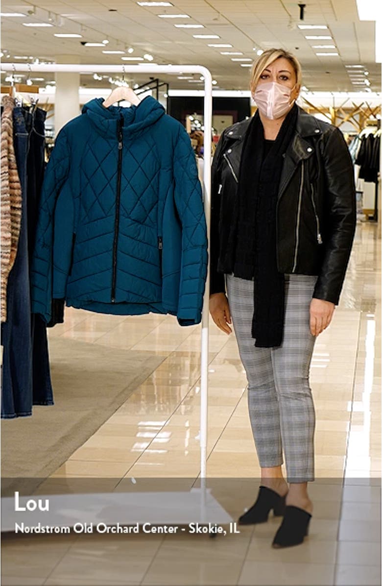 Quilted Neoprene Puffer Jacket with Removable Bib, sales video thumbnail