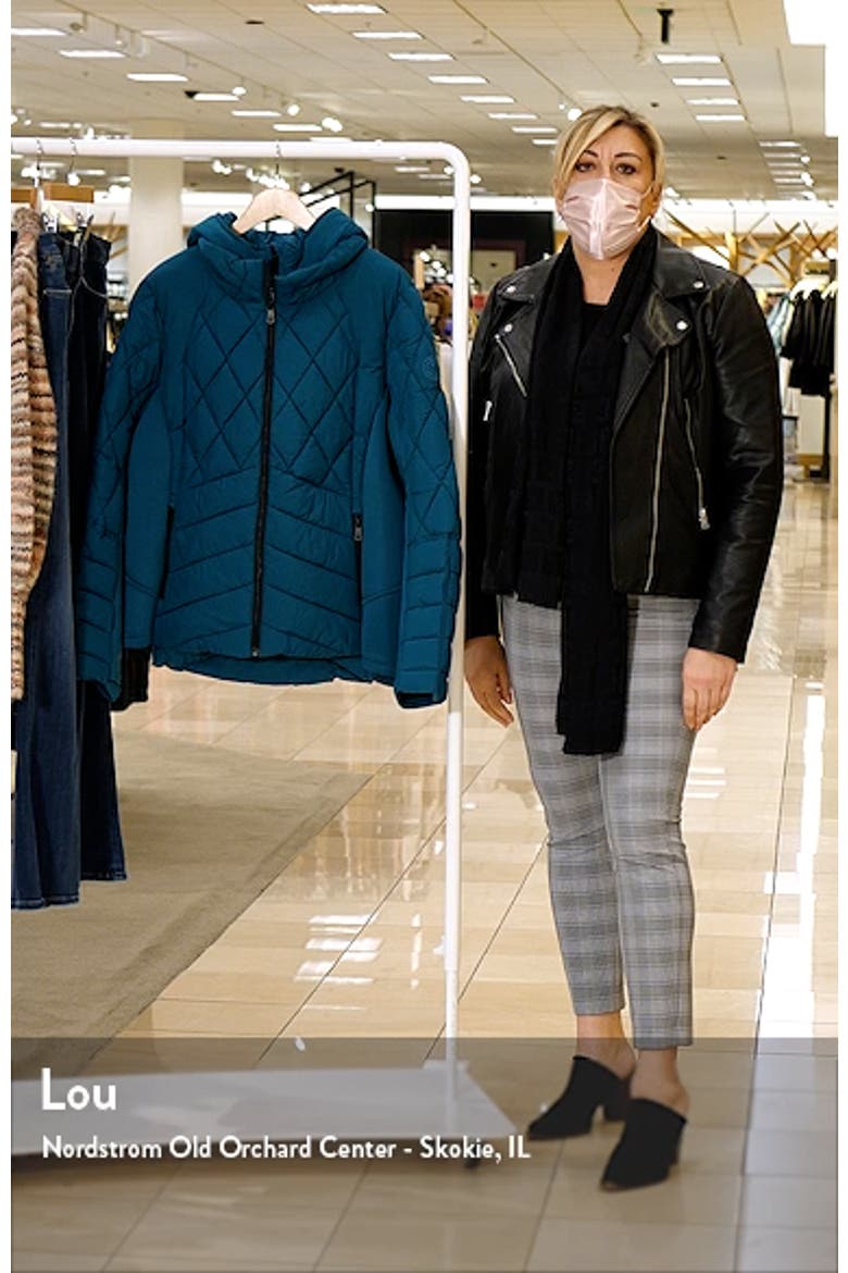 Quilted Neoprene Puffer Jacket with Removable Bib video